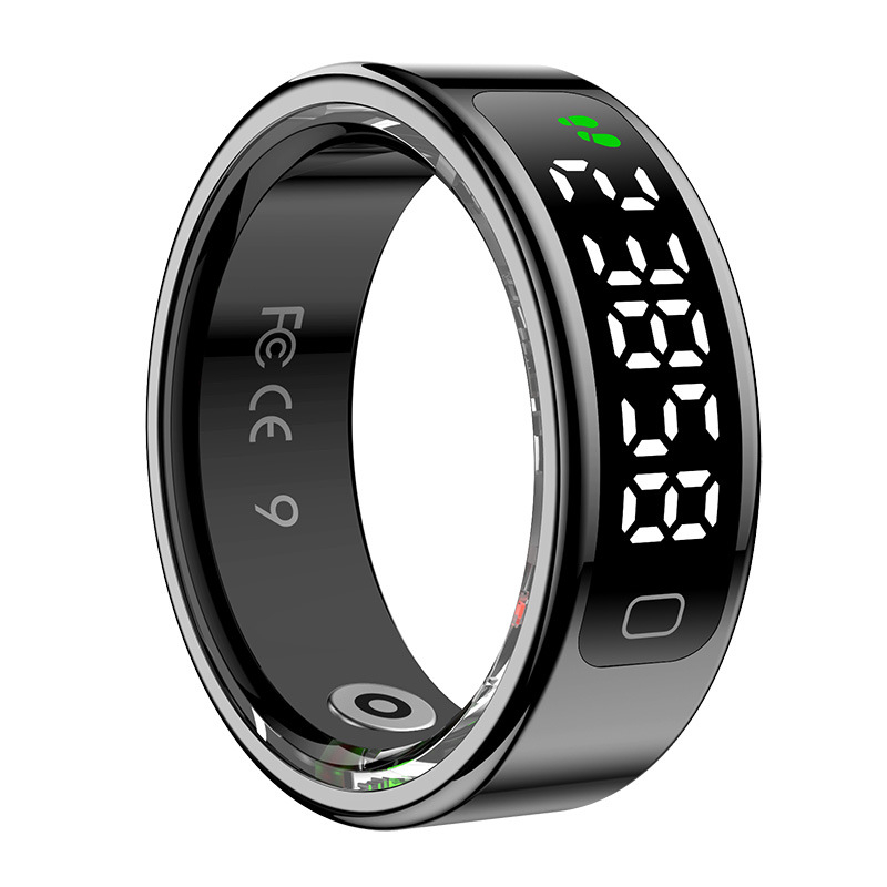 Трансграничен нов R11C интелигентен пръстен за наблюдение на пулса, кръвния кислород, съня и здравето с дисплей, крачкомер, интелигентен пръстен
