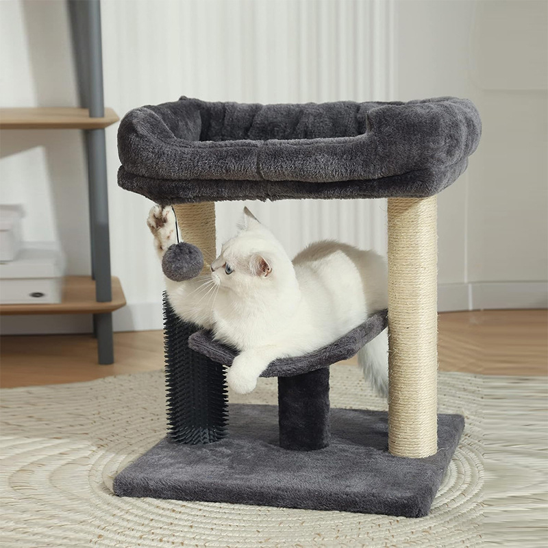 Macskamászóka és macskaház integrált, nem vedlő macskafekhely, integrált macskakeret, közvetlen gyári szállítás, mászóka, karcálló és kopásálló