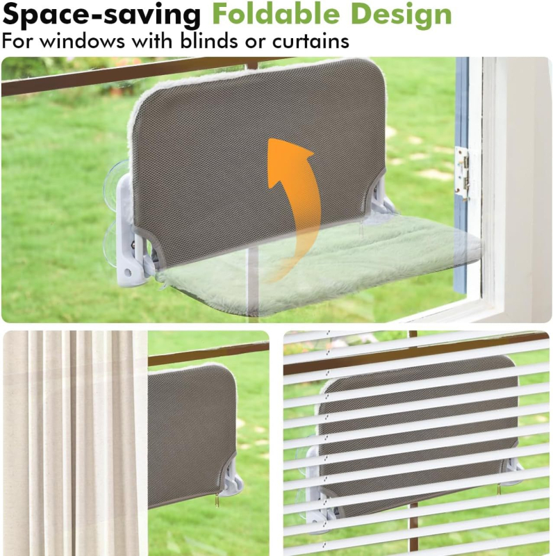 Piiriülene kassi võrkkiik kassi ronimisraami akna iminapaga kokkupandav rippuv rippuv kassipesa kassivoodi kassi võrkkiik hulgimüük