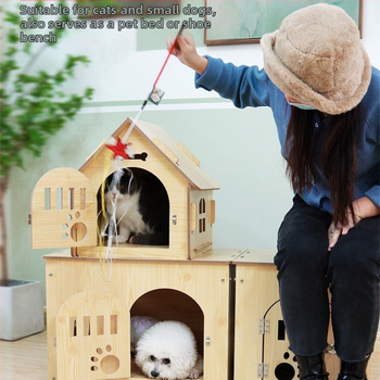 Σπίτι κατοικίδιων Συναρμολογημένο σπίτι για σκύλους Συναρμολογημένο σπίτι κατοικίδιων Σπίτι για σκύλους Σπίτι για γάτες Σπίτι DIY Συναρμολογημένο σπίτι κατοικίδιων Σκύλος Σπίτι για γάτες Φωλιά