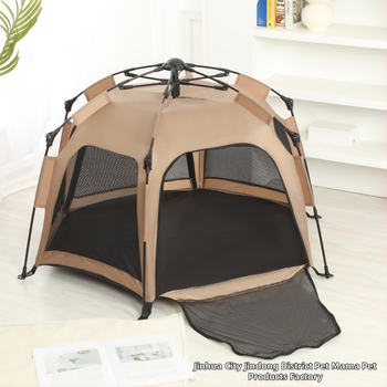 Πλήρως αυτόματη εξαγωνική σκηνή κατοικίδιων, καλοκαιρινή αντικουνουπική αναπνεύσιμη σκηνή κάμπινγκ εξωτερικού χώρου, συρρίκνωση με ένα κλικ, αυτόματη εγκατάσταση χωρίς