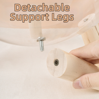 Διαφανής κάψουλα για γάτες σε σχήμα φωλιάς γάτας, σκελετός αναρρίχησης για γάτες από μασίφ ξύλο PET, σφαιρικό ξύλινο σπίτι για γάτες, δωμάτιο τοκετού για γάτες όλες τις εποχές