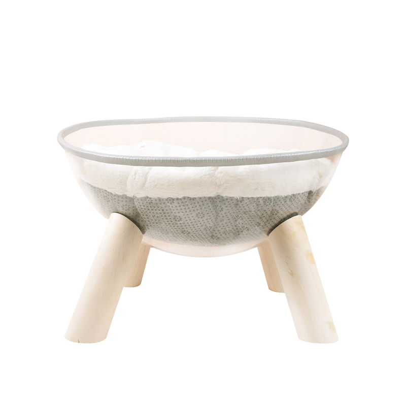 Macska átlátszó térkapszula macskafészek macska mászóka tömörfa PET macskaház gömb alakú fa macska szülőszoba minden évszakban