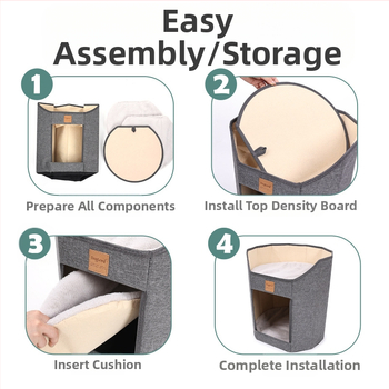 Προμήθειες κατοικίδιων ζώων φωλιά γάτας διπλής στρώσης πτυσσόμενη πολυστρωματική σανίδα νυχιών γάτας τρισδιάστατη φωλιά γάτας τεσσάρων εποχών ανθεκτική στους λεκέδες και στους χρωματισμούς