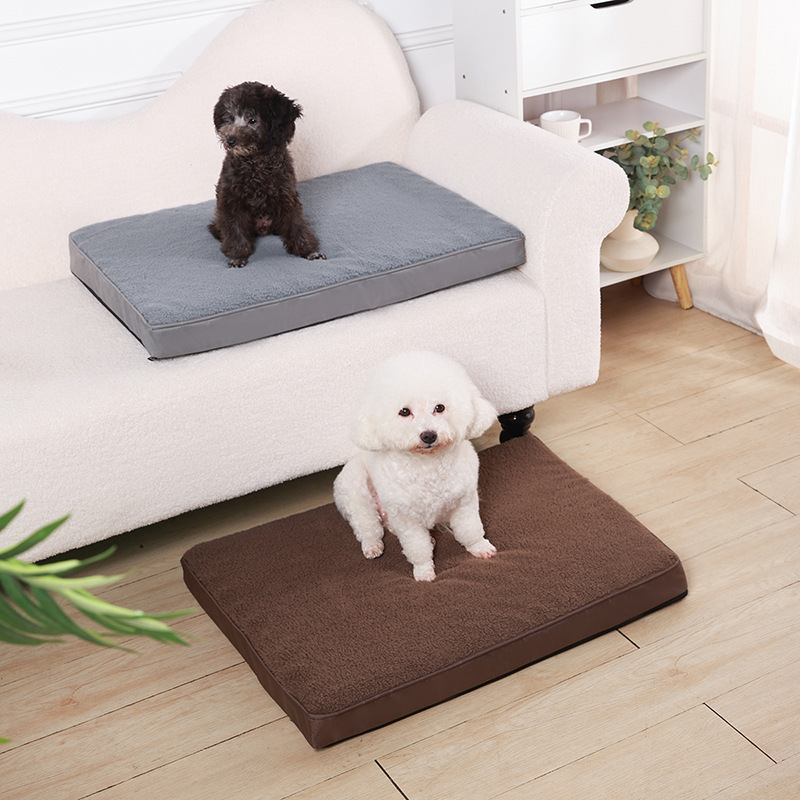 Új, kivehető és mosható alpaka matrac kis és nagy kutyáknak, téli meleg kennel, kifejezetten kisállatok alvásához