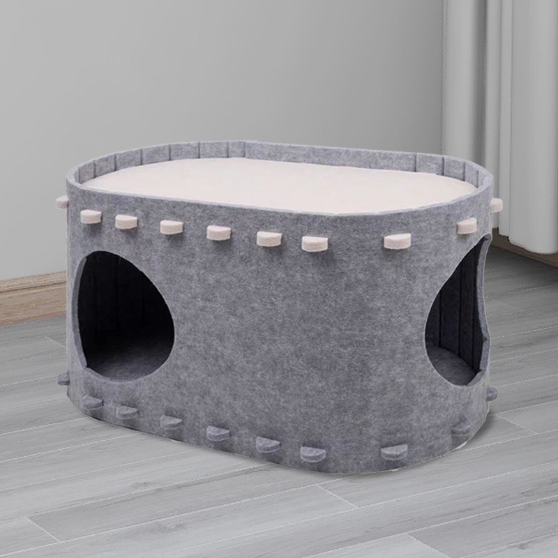 Tengerentúli macskafészek, határokon átnyúló filc macskafészek, népszerű macskafészek, karcálló és dörzsálló, univerzális macskafészek minden évszakra, levehető és mosható