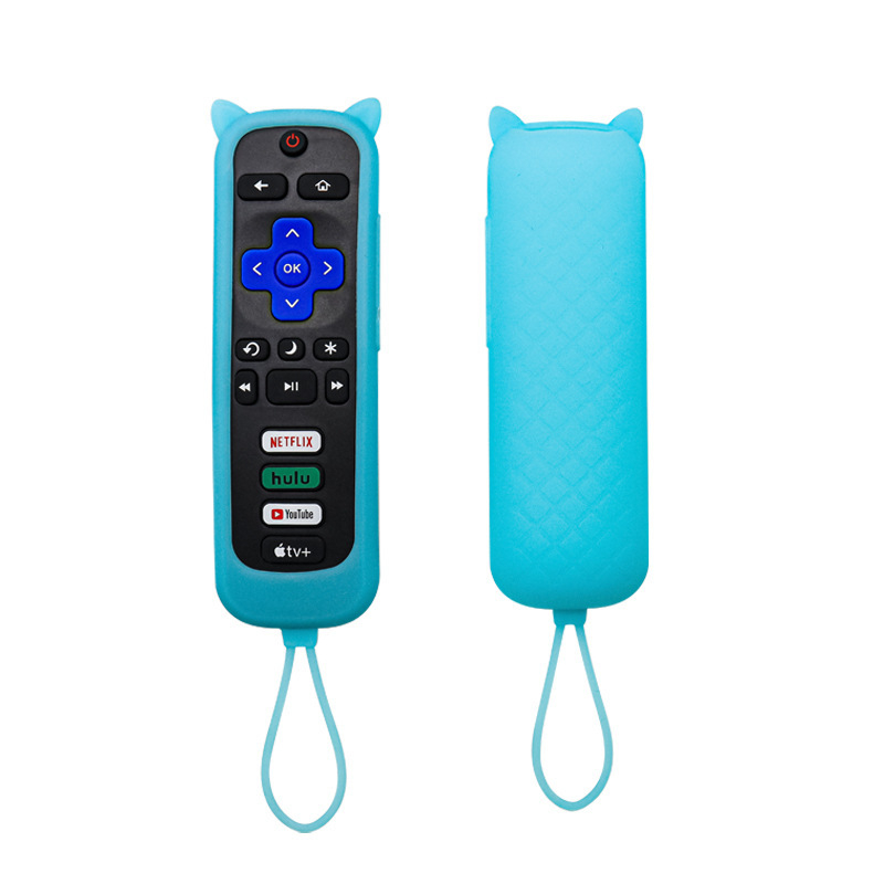 Plahvatused Roku seeria universaalne silikoonist kaugjuhtimispuldi kate kassikõrvadele, helendav, kukkumiskindel kaugjuhtimispuldi kate
