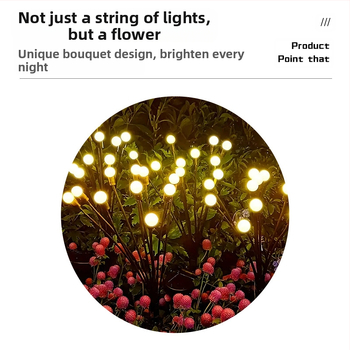 Határokon átnyúló napelemes szentjánosbogár talajlámpa háztartási vízálló kerti lámpa gyeplámpa kültéri LED-es fényvezérlés