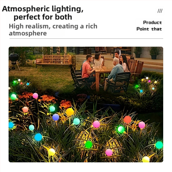 Határokon átnyúló napelemes szentjánosbogár talajlámpa háztartási vízálló kerti lámpa gyeplámpa kültéri LED-es fényvezérlés