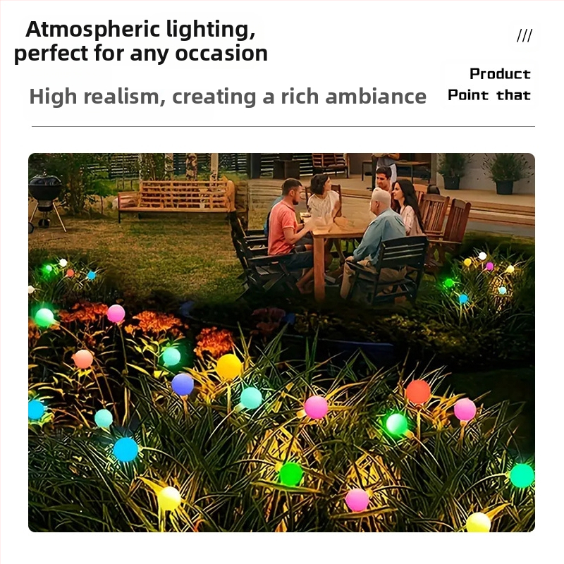 Határokon átnyúló napelemes szentjánosbogár talajlámpa háztartási vízálló kerti lámpa gyeplámpa kültéri LED-es fényvezérlés