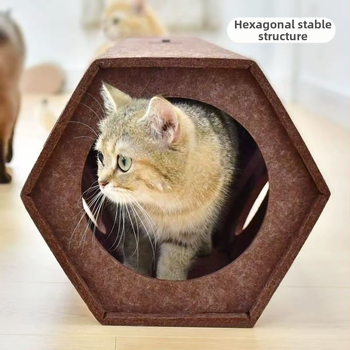 Új alagút, négy évszakos, kopásálló macskakaparódeszka, macskajáték, macskajáték, macskaalagút, labirintus, fúrólyuk