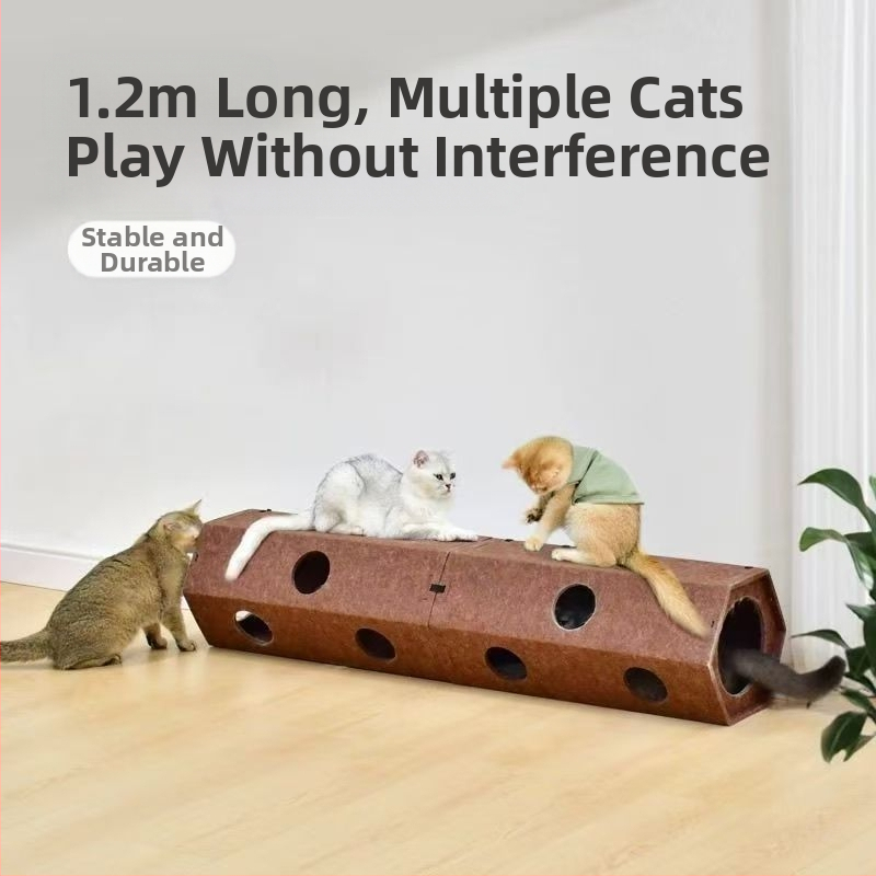 Új alagút, négy évszakos, kopásálló macskakaparódeszka, macskajáték, macskajáték, macskaalagút, labirintus, fúrólyuk