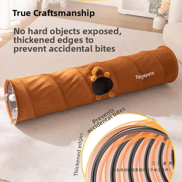 Котешко тунелно гнездо за котки, универсално за всички сезони, котешки тунелен подслон, лятно гнездо за спане за млади котки, домашни любимци и градинарски любимци