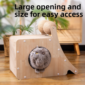 Macskafészek integrált függőleges szizálgolyó kopásálló karcálló kisállat-kellékek macskajáték