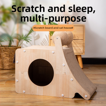 Macskafészek integrált függőleges szizálgolyó kopásálló karcálló kisállat-kellékek macskajáték