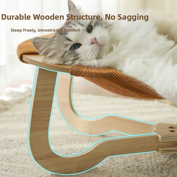 Κρεβάτι γάτας Φωλιά γάτας Καλοκαιρινή αιώρα με χαλάκι από ρατάν Κρεμαστό καλάθι γάτας Αιώρα κατοικίδιων Εκτός εδάφους Στρατιωτικό κρεβάτι Καναπές γάτας τεσσάρων εποχών