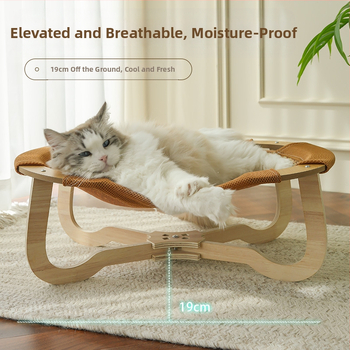 Κρεβάτι γάτας Φωλιά γάτας Καλοκαιρινή αιώρα με χαλάκι από ρατάν Κρεμαστό καλάθι γάτας Αιώρα κατοικίδιων Εκτός εδάφους Στρατιωτικό κρεβάτι Καναπές γάτας τεσσάρων εποχών