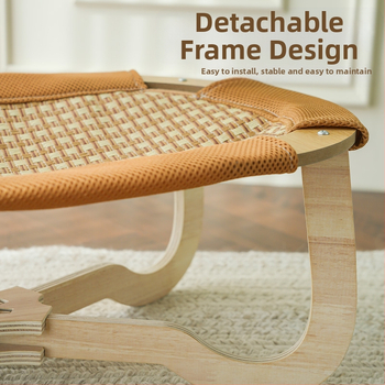 Κρεβάτι γάτας Φωλιά γάτας Καλοκαιρινή αιώρα με χαλάκι από ρατάν Κρεμαστό καλάθι γάτας Αιώρα κατοικίδιων Εκτός εδάφους Στρατιωτικό κρεβάτι Καναπές γάτας τεσσάρων εποχών