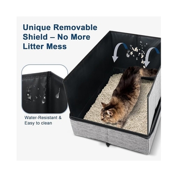 Άμμος για γάτες ταξιδιού Αδιάβροχη και στεγανή άμμος για γάτες Φορητή πτυσσόμενη άμμος για γάτες με αντιολισθητική προστασία Amazon Spot Wholesale