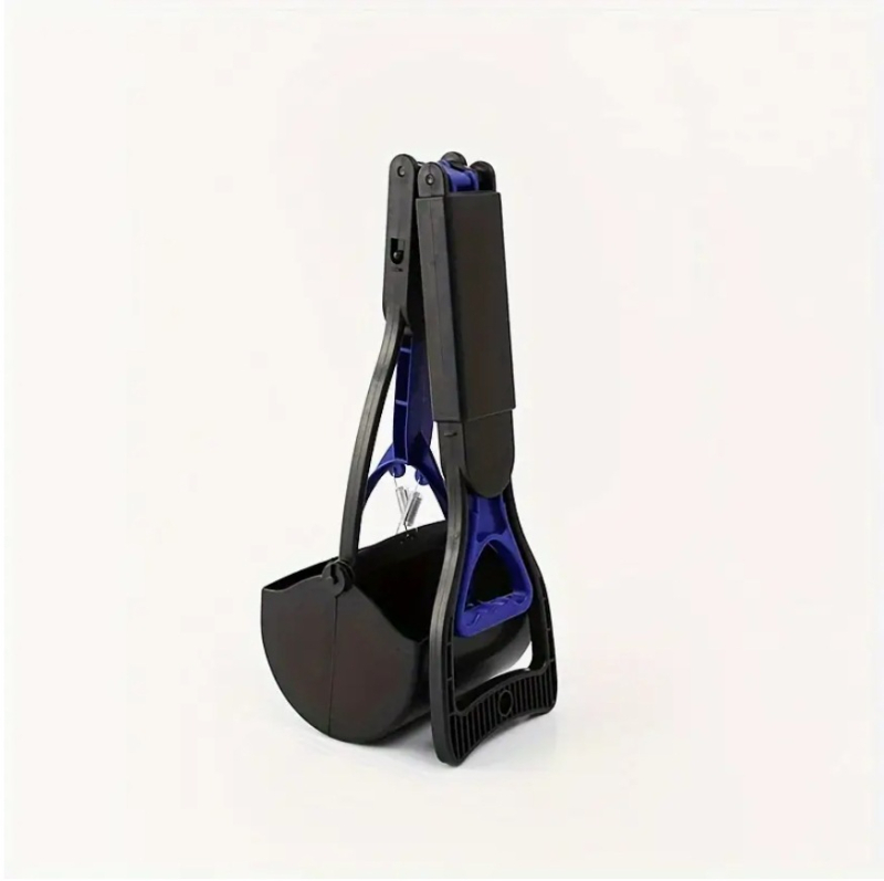 Сгъваема скоба за тоалетна за домашни любимци с дълга дръжка 70 см, скоба за кучета, почистващи препарати за домашни любимци, опаковчик за кучешки ака, бране на тоалетна