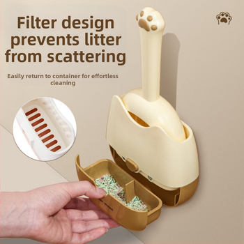 Νέο προϊόν για διασυνοριακή χρήση, δίχρωμη επιτοίχια άμμος για γάτες με διπλές προδιαγραφές. Σχεδιασμός δύο σε ένα για πιο άνετη αποθήκευση και σχεδιασμός αποσμητικού.