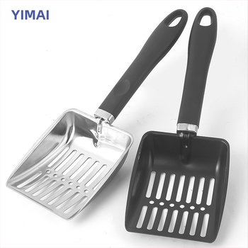 Naujas ilgakotis kačių kraiko kastuvas kačių išmatų kastuvas kačių valymo įrankiai nerūdijančio plieno naminių gyvūnėlių kastuvas smėlio kastuvas paplūdimio kastuvas