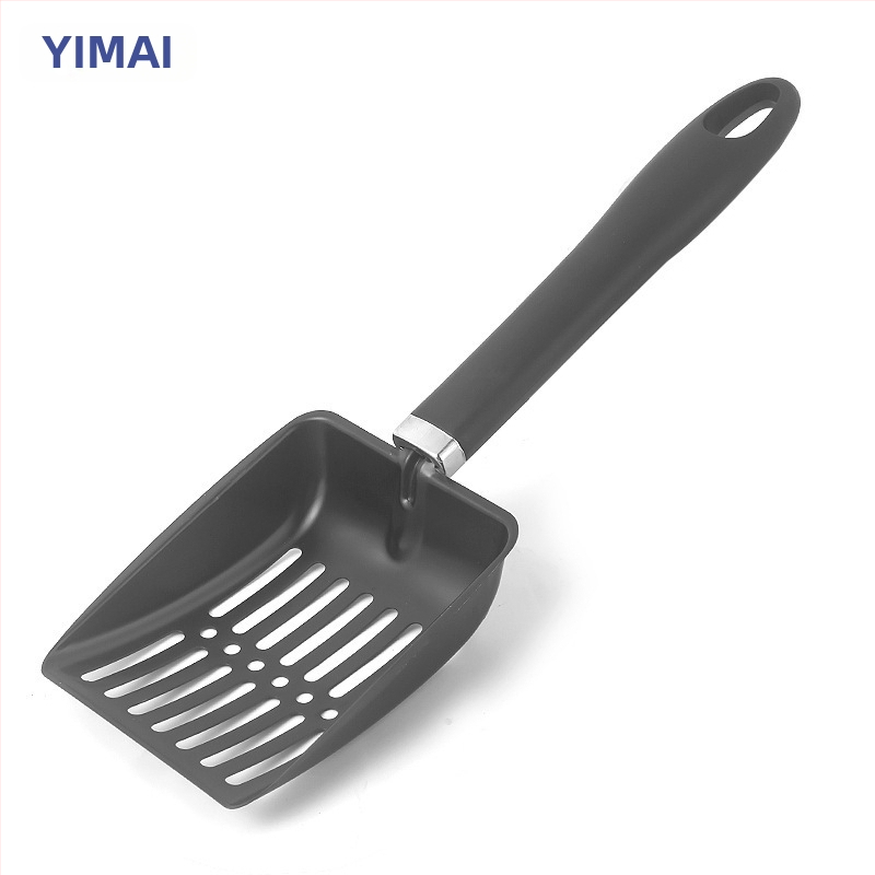 Нова лопатка за котешка тоалетна с дълга дръжка, лопатка за котешки екскременти, инструменти за почистване на котки, лопатка от неръждаема стомана за домашни любимци, лопатка за пясък, лопатка за плаж