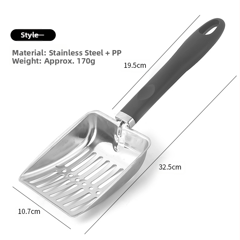 Naujas ilgakotis kačių kraiko kastuvas kačių išmatų kastuvas kačių valymo įrankiai nerūdijančio plieno naminių gyvūnėlių kastuvas smėlio kastuvas paplūdimio kastuvas