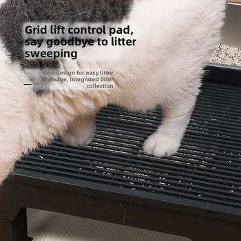 Χαλί άμμου γάτας, πλατφόρμα ελέγχου άμμου, ρυθμιζόμενο πεντάλ ελέγχου άμμου, χαλάκι σκαλοπατιών για ηλικιωμένες γάτες, χαλάκι ελέγχου άμμου γάτας, αντι-πιτσιλίσματα