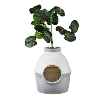 Amazon Pet Cat Nest Άμμος για γάτες Κλειστή Πράσινη Φυτική Άμμος για γάτες Πολύ Μεγάλη Αντι-Πιτσιλιστική Βίλα για Γάτες Ουδέτερη για Όλες τις Εποχές