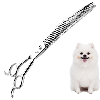 8,0 инча рибена кост плътни зъби извити зъби ножици за красота извити ножици тример за домашни любимци извити зъби ножици за домашни любимци извити зъби