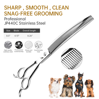 8,0 инча рибена кост плътни зъби извити зъби ножици за красота извити ножици тример за домашни любимци извити зъби ножици за домашни любимци извити зъби