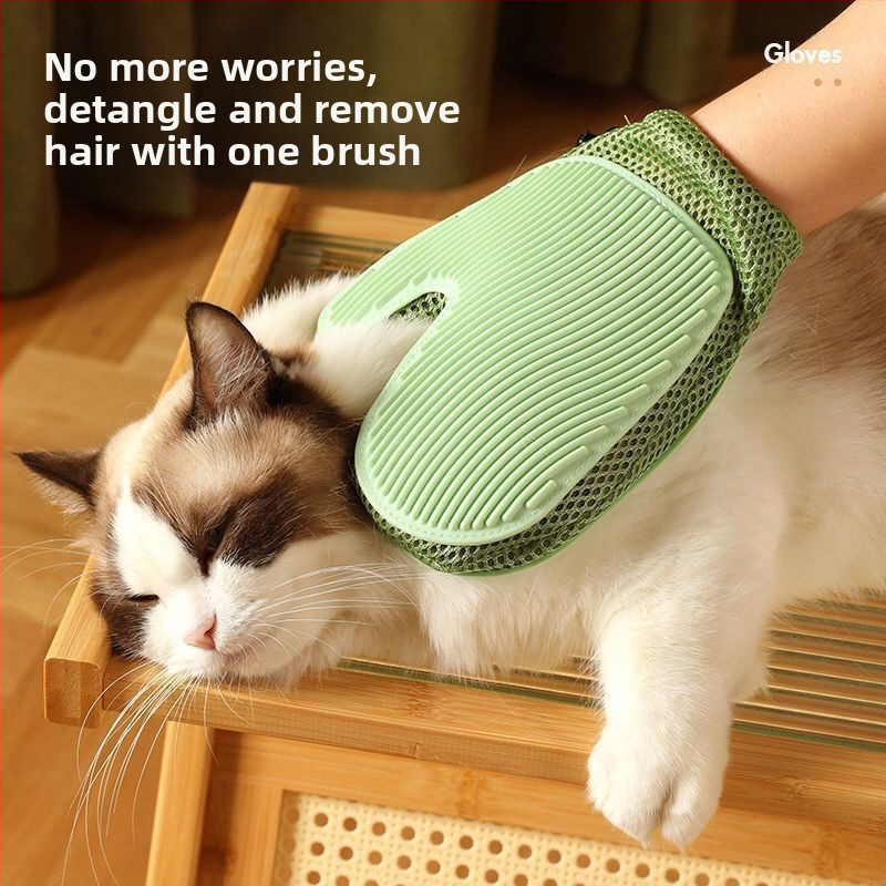 Piiriüleselt populaarsed lemmikloomade hoolduskindad kassidele, 2-ühes karvaeemaldus ja massaaž, hulgimüügis karvaeemaldus