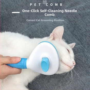 Гребен за сресване на кучета и котки за плуване, четка за обезкосмяване, почистващ препарат за обезкосмяване на котки, игла за гребен, консумативи на едро