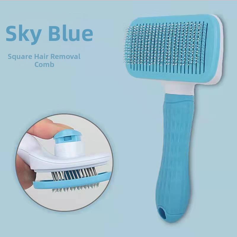 Гребен за сресване на кучета и котки за плуване, четка за обезкосмяване, почистващ препарат за обезкосмяване на котки, игла за гребен, консумативи на едро