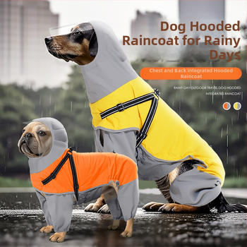 A kígyó éve Új kutya esőkabát Határokon átnyúló kisállat-termékek Közepes és nagy kutyáknak Négylábú, tapadó esőkabát átlátszó maszkkal