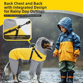 Αδιάβροχο για σκύλους από την Year of the Snake, νέα σειρά προϊόντων για κατοικίδια, μεσαίου και μεγάλου μεγέθους, με διαφανή μάσκα για τετράποδα σκυλιών