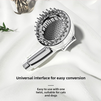 Κεφαλή ντους για κατοικίδια, γάτα, σκύλος, κεφαλή ντους, συσκευή μασάζ, τρίψιμο, κεφαλή υπό πίεση, φυσαλίδες