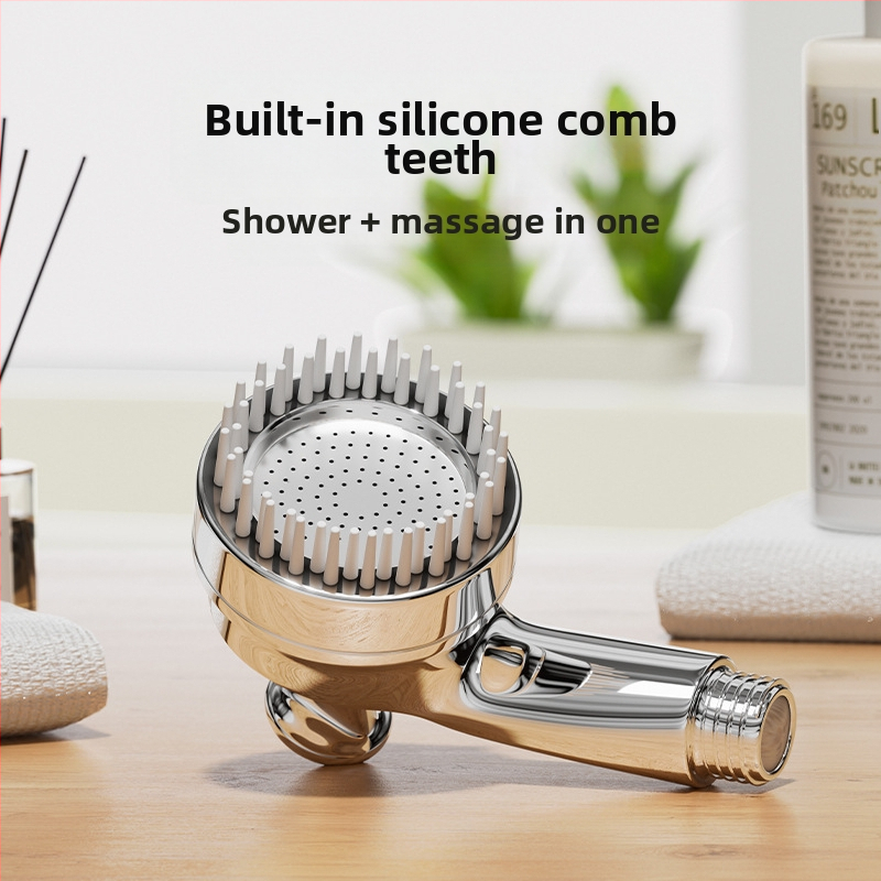 Zuhanyfej kisállatoknak, kutyáknak és macskáknak, masszázs, súrolás, nyomás alatt lévő fej, buborékoltató