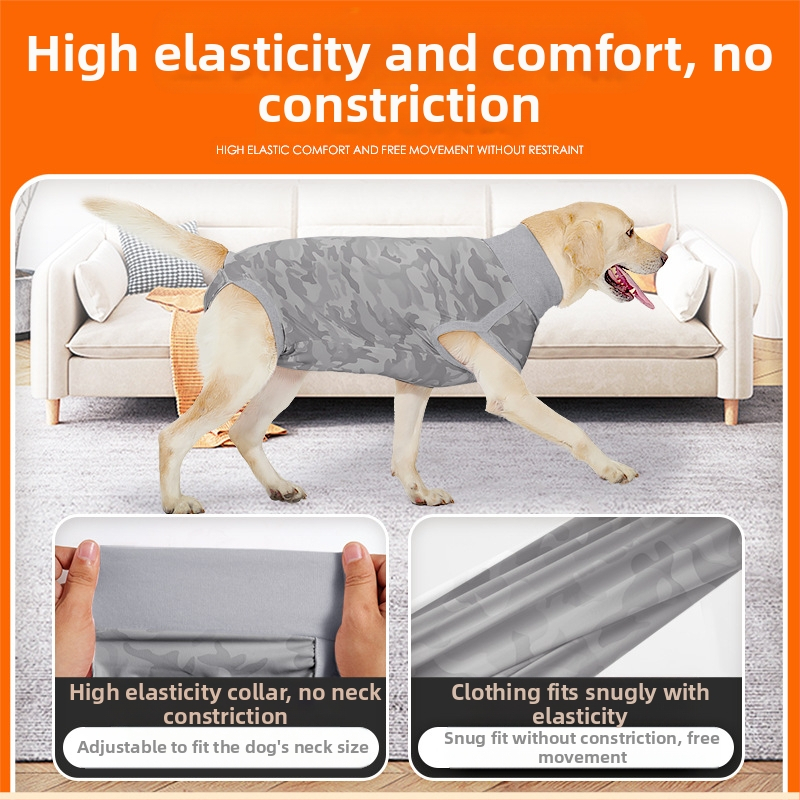 Облекло за стерилизация на кучета Amazon, ново менструално облекло за кучета, което може да побере санитарни превръзки, дишащо облекло за отбиване и възстановяване срещу облизване