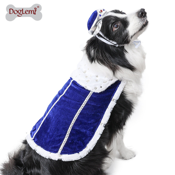 Uus halloweeni koerakuningas armas ülikond pühade lemmiklooma fotoga reguleeritav takjapaelaga kostüüm