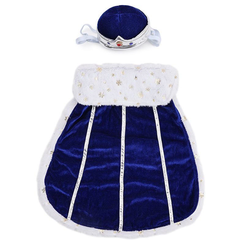 Uus halloweeni koerakuningas armas ülikond pühade lemmiklooma fotoga reguleeritav takjapaelaga kostüüm