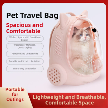 Macskatáska, hordozható macskahátizsák, űrkapszula hátizsák, macskaiskolatáska, nagy kapacitású macskatáska kirándulásra