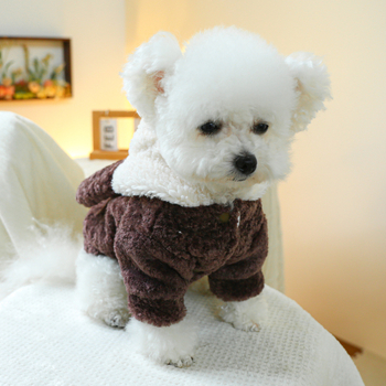 Κατασκευαστής ειδών κατοικίδιων ζώων Χονδρική πώληση ρούχων για σκύλους και γάτες Κανονική δημοφιλής στολή μεταμόρφωσης κουταβιών Στολή μεταμόρφωσης κουταβιών - Καφέ