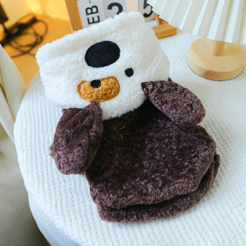 Κατασκευαστής ειδών κατοικίδιων ζώων Χονδρική πώληση ρούχων για σκύλους και γάτες Κανονική δημοφιλής στολή μεταμόρφωσης κουταβιών Στολή μεταμόρφωσης κουταβιών - Καφέ