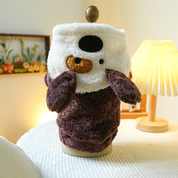 Κατασκευαστής ειδών κατοικίδιων ζώων Χονδρική πώληση ρούχων για σκύλους και γάτες Κανονική δημοφιλής στολή μεταμόρφωσης κουταβιών Στολή μεταμόρφωσης κουταβιών - Καφέ