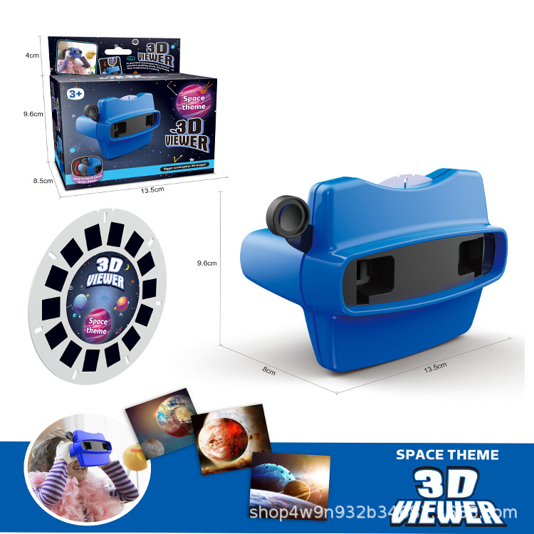 Tarpvalstybinis vienaragio mažo teatro 3D peržiūros aparato monstro populiaraus mokslo stereoskopinio žiūrėjimo mokslo 3D vaikų dovanų tiekimas