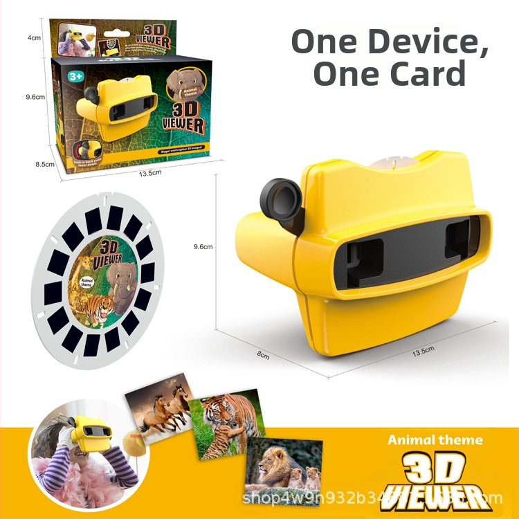 Tarpvalstybinis vienaragio mažo teatro 3D peržiūros aparato monstro populiaraus mokslo stereoskopinio žiūrėjimo mokslo 3D vaikų dovanų tiekimas