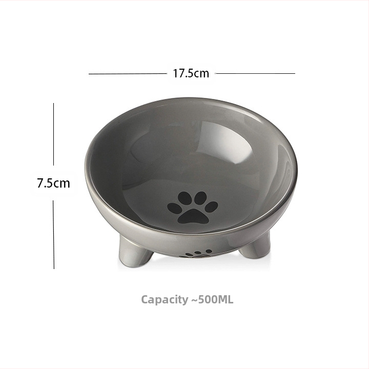 Kerámia macskatál kutyamosó nagy átmérőjű kopogásgátló kutyatál kisállat itatótál macska rizstál kisállat kellékek nagykereskedelem