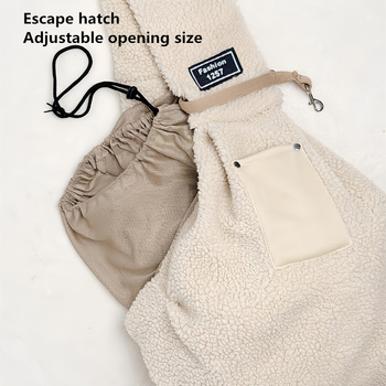 Τσάντα για κατοικίδια, τσάντα για γάτες, φορητή τσάντα στήθους, ζεστή, χειμωνιάτικη, βελούδινη τσάντα χιαστί, μικρή τσάντα για σκύλους